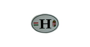 Pegatina con escudo H de Hungría