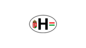 Pegatina con escudo H de Hungría