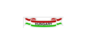 Autocollant wimpel Hungary – décoration patriotique