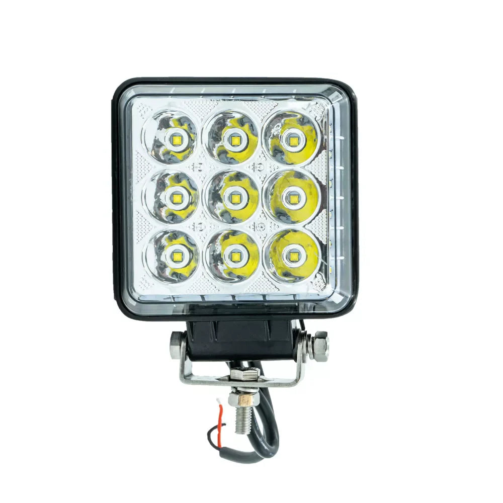 Luz de Trabalho LED Quadrada com Iluminação Combinada 12/24V