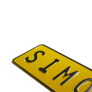 Personalisierbares Aluminiumschild – in vielen Farben und Designs