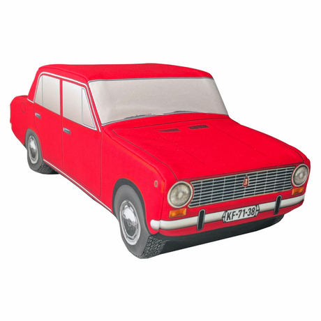 Lada 2101 Plüschauto – 40 cm, abnehmbarer Bezug, rot oder gelb