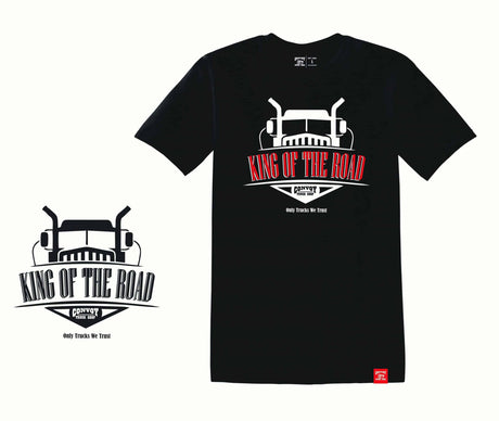 Camiseta King of the Road – Algodão Preto
