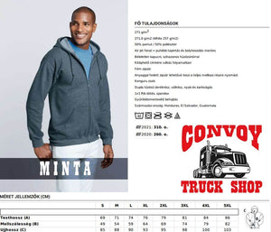 Schwarzer Kapuzenpullover mit MAN Logo