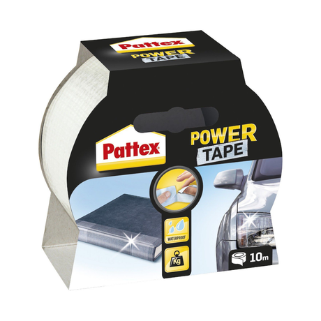 Pattex Power Tape Gewebeband 10 m x 48 mm – extra stark & wetterfest