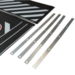 Juego de faldillas guardabarros de goma para lado izquierdo y derecho, ajustable 2400-2200 mm