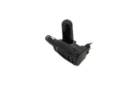 Cargador USB 2 en 1 para coche y red eléctrica