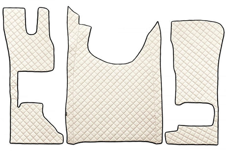 Passgenaue Kunstleder-Fußmatte, gesteppt, für DAF XG, XG+, XF NG – Fester Beifahrersitz