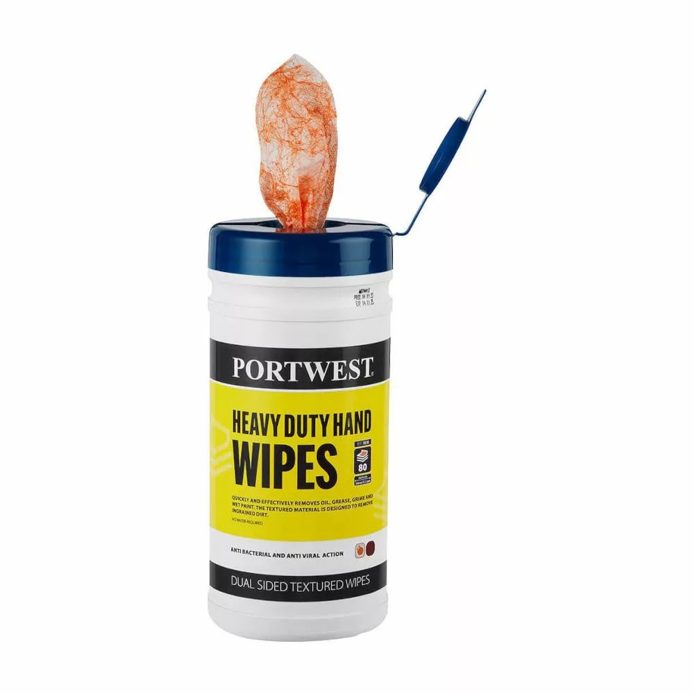 Toalhetes de Limpeza Pesada para Mãos – 80 Unidades