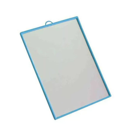 Miroir de rasage compact 10 x 14 cm avec cadre plastique
