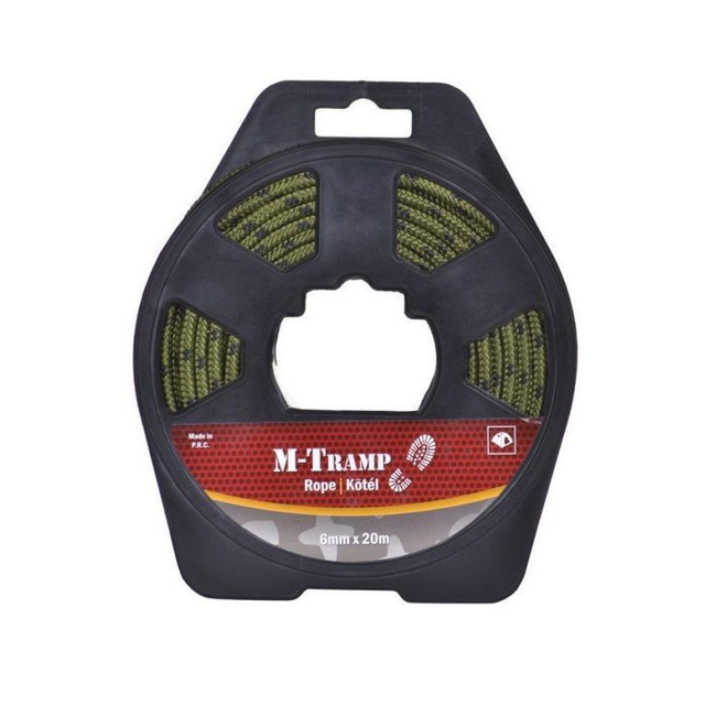 Corda da Escursionismo 6 mm x 20 m Nero/Verde