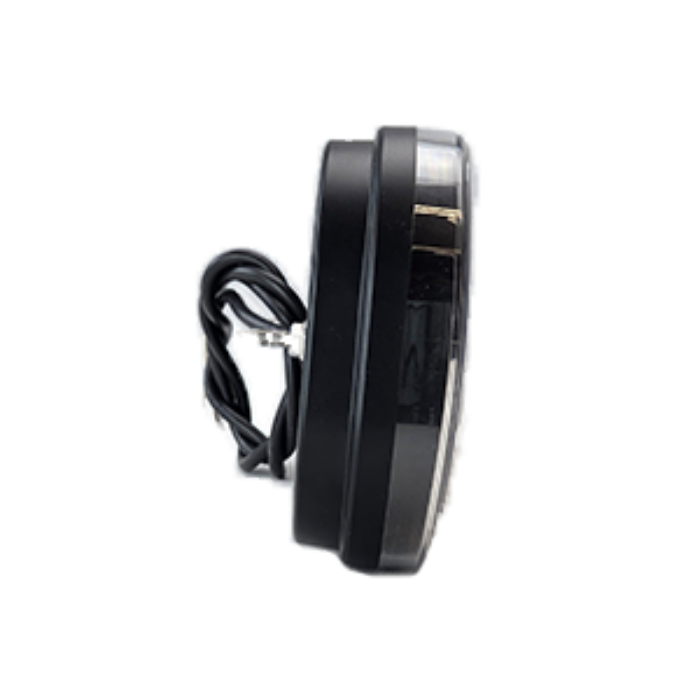 Luz Traseira LED 6 Funções com Pisca Dinâmico e Prisma Triangular 12-36V