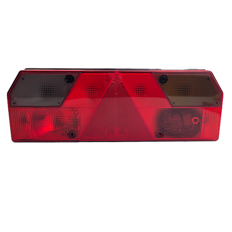 Feu arrière gauche avec connecteur pour remorque Kögel et Krone, coin biseauté