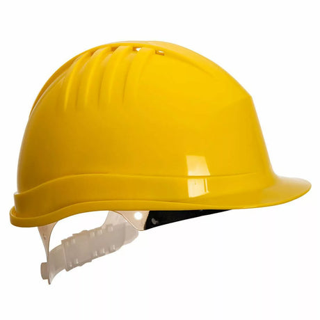 Capacete de Proteção com Fecho Deslizante - Amarelo