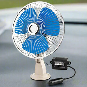 Ventilador Automotivo 18 cm – 12V ou 24V, Clipes ou Ventosa