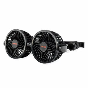 Ventilatore da auto per poggiatesta con doppia ventola e porta USB – 12V