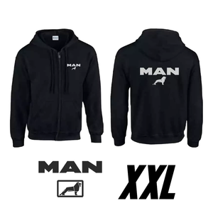 Schwarzer Kapuzenpullover mit MAN Logo