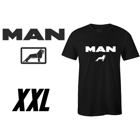 T-shirt MAN 100% Algodão – Preto