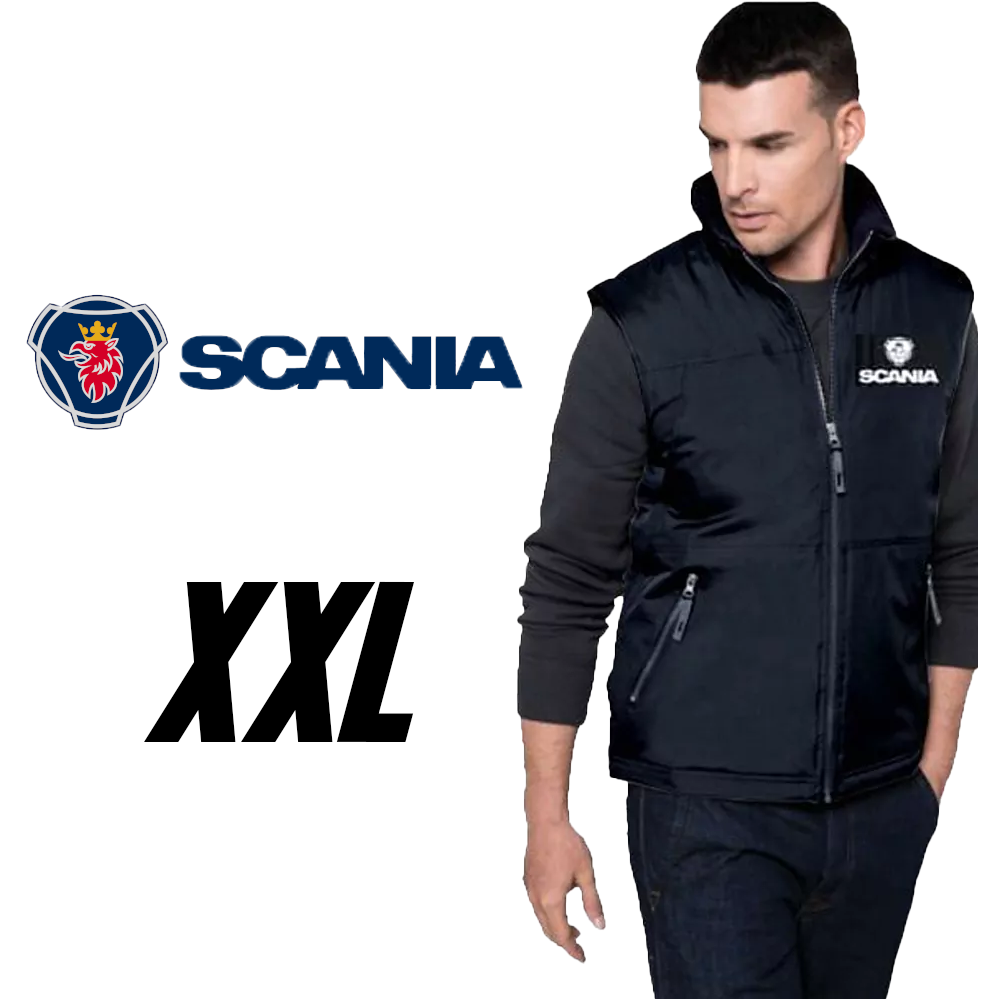 Chaleco Scania resistente e impermeable