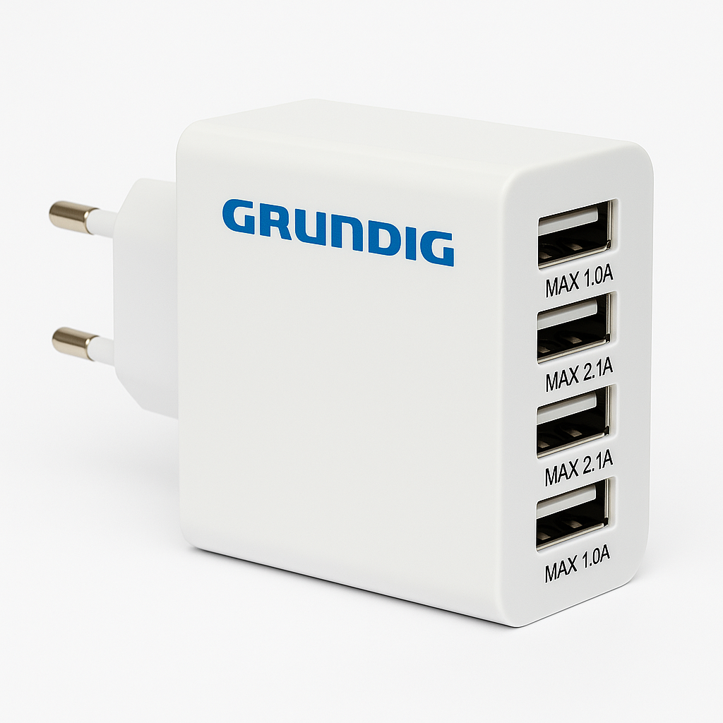 Grundig USB-Ladegerät mit 4 Ports, 230V