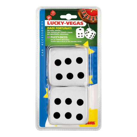 Conjunto de 2 Dados Decorativos de Pelúcia para Carro