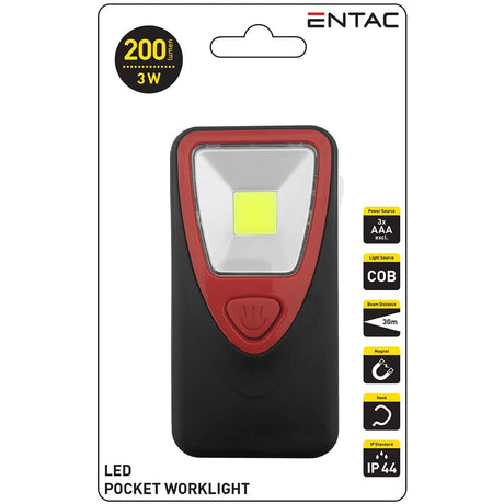 Lanterna LED para Manutenção com Suporte Magnético – 200 lúmens