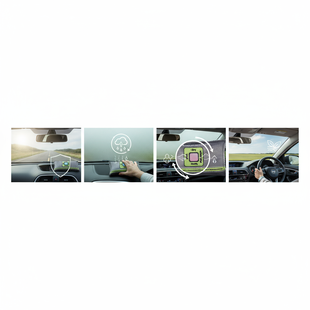 Almofada Desumidificadora para Carro 400g com Indicador de Humidade