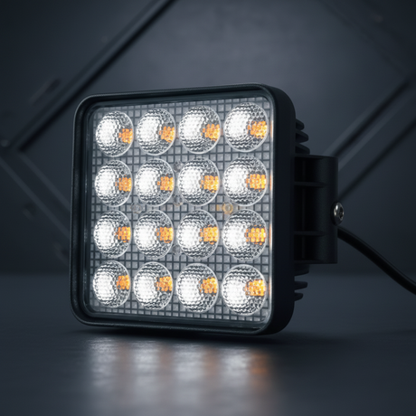 LED Work Light with Flashing Function White/Amber 35W