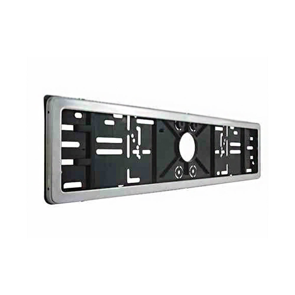 Kennzeichenhalter für Pkw – Schwarz, Gold, Edelstahl & mit Aufdruck