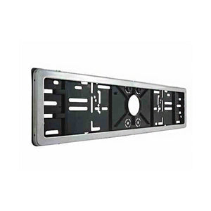 Kennzeichenhalter für Pkw – Schwarz, Gold, Edelstahl & mit Aufdruck