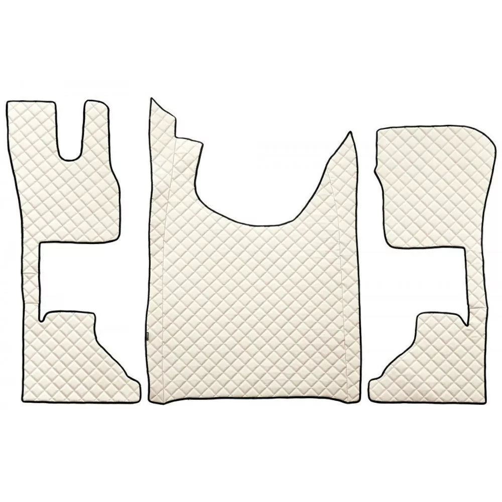 Tapis de cabine en similicuir matelassé pour DAF XG, XG+, XF NG – siège passager confort