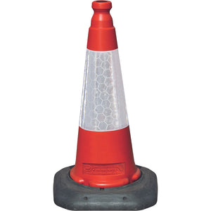 Cone de Sinalização com Base Plástica 75 cm