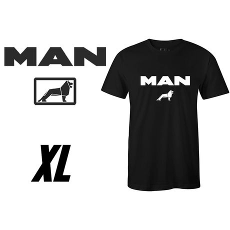 T-shirt MAN 100% Algodão – Preto